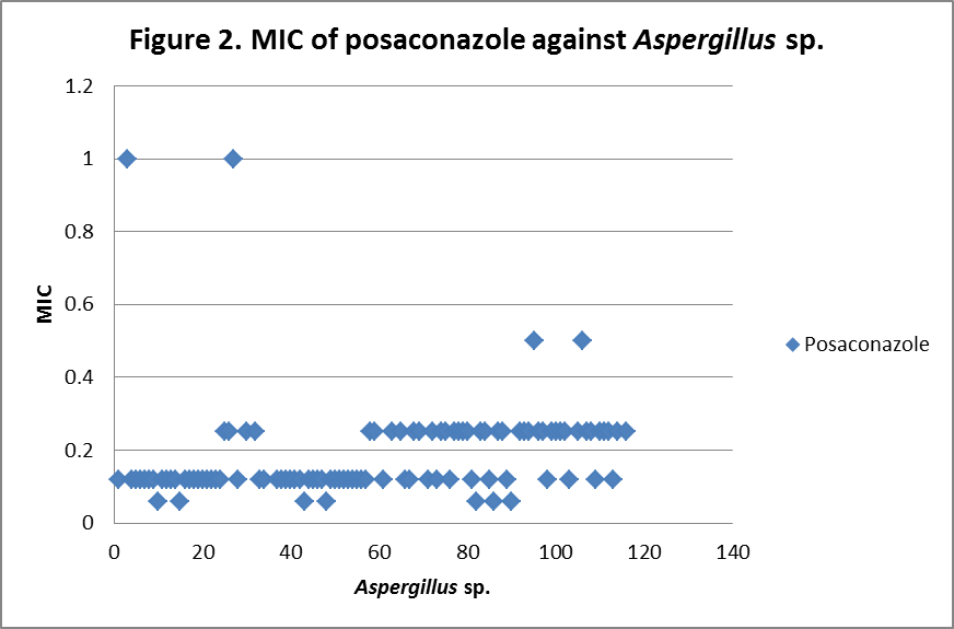 In Vitro Sensitivity of Aspergillus Species Isolated 