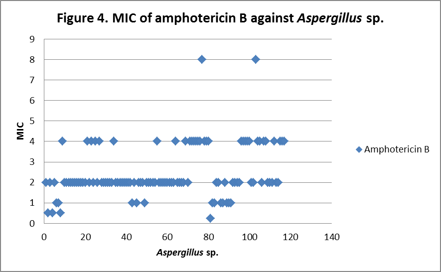 In Vitro Sensitivity of Aspergillus Species Isolated 